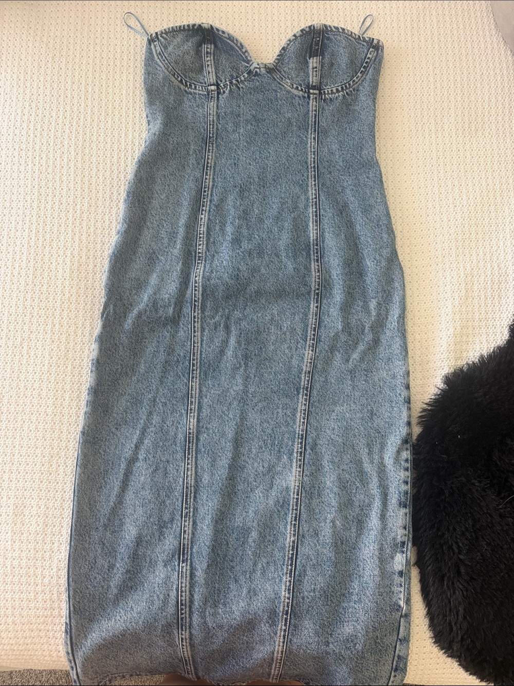 Lioness Blue Denim Midi Dress